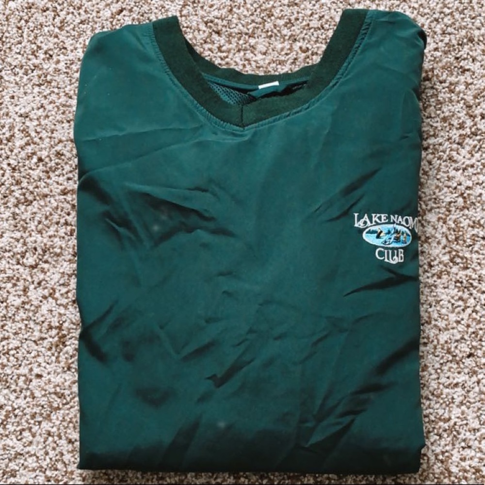 Green Vintage Poconos Windbreaker
